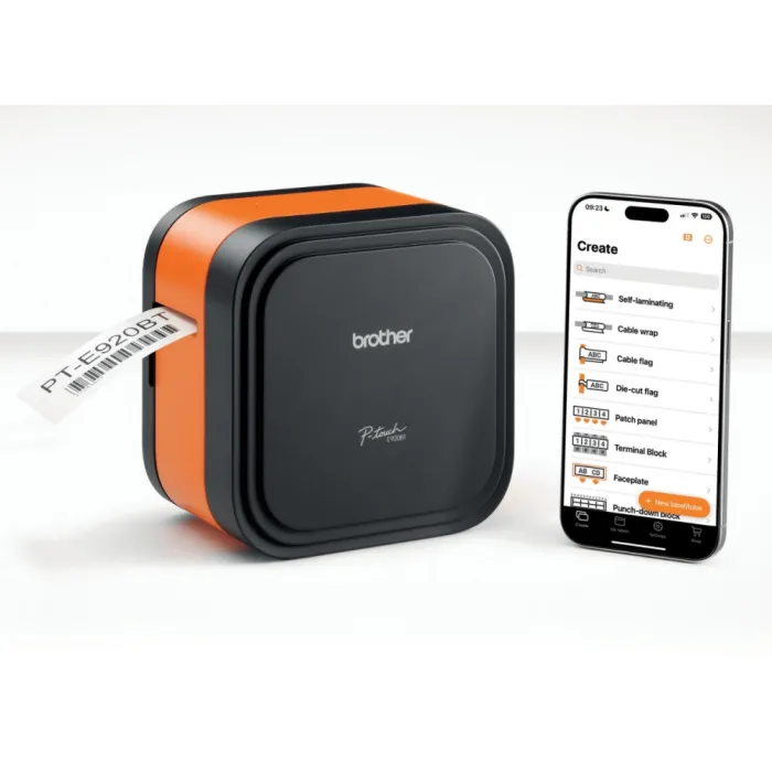 Brother P-touch CUBE Pro PT-E920BT етикетен принтер, до 36 mm, Bluetooth, USB-C