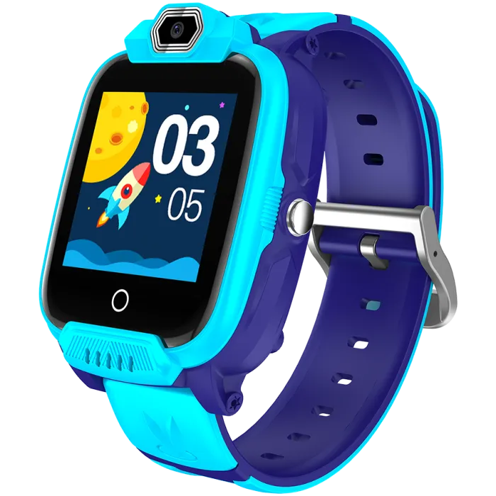 Детски смарт часовник, CANYON Jondy KW-44, 1.44'', IPS, Nano SIM card, GPS,compatibility with iOS and android, Blue