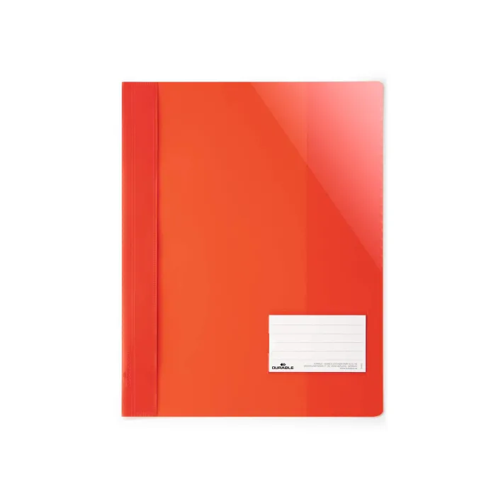 Durable Папка, A4 , PP, с джоб за визитка, червена