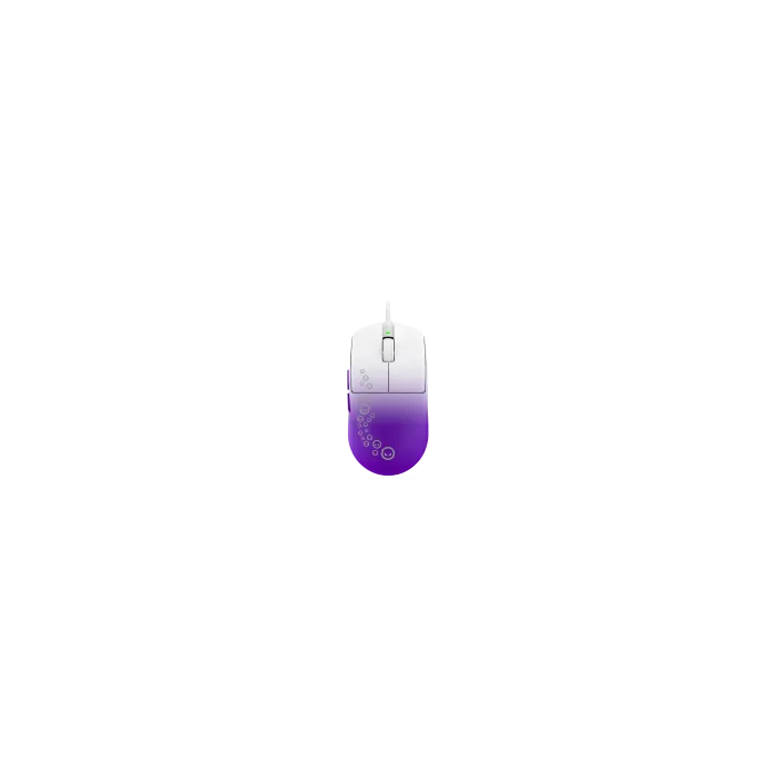 Геймърска мишка LORGAR MSA21 Advanced, с кабел, PixArt 3315, 16000 dpi, 6 програмируеми бутона, RGB подсветка, бяла
