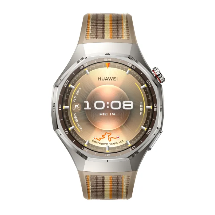 HUAWEI WATCH GT 6 Pro 46 mm смарт часовник, 1.47" AMOLED, NFC, двулентов GNSS, 5 ATM + IP69, до 21 дни – Brown