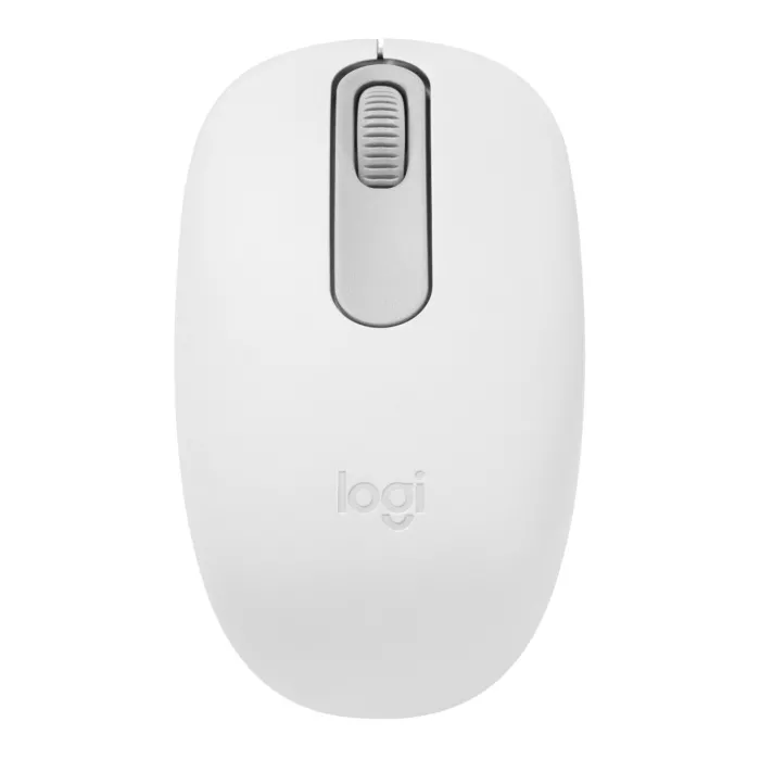 Безжична Bluetooth мишка Logitech M196, двуличен дизайн, оптичен сензор 1000 DPI, Bluetooth Low Energy, обхват до 10 m, цвят Off-White, 1 x AA батерия