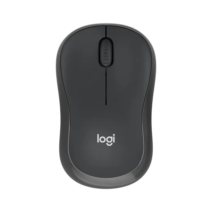Безжична оптична мишка Logitech M240 for Business, RF Wireless + Bluetooth, до 4000 DPI, Silent Touch, 3 бутона, двустранна, Graphite
