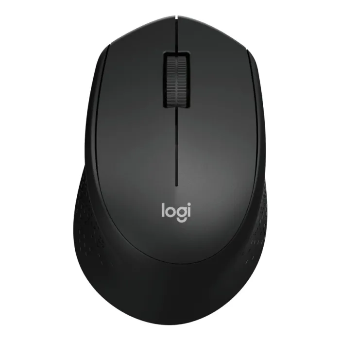 Безжична офис мишка Logitech M330 Silent Plus, за дясна ръка, 2.4 GHz, 1000 DPI, оптичен сензор, SilentTouch, Nano USB приемник, до 18 месеца работа