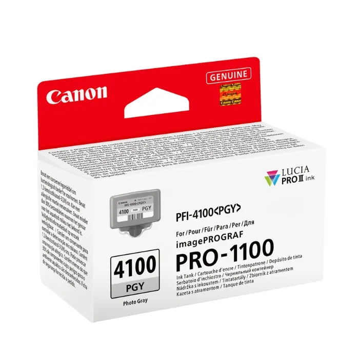 Мастилен резервоар CANON PFI-4100, Photo Grey, 80 ml, за imagePROGRAF PRO-1100