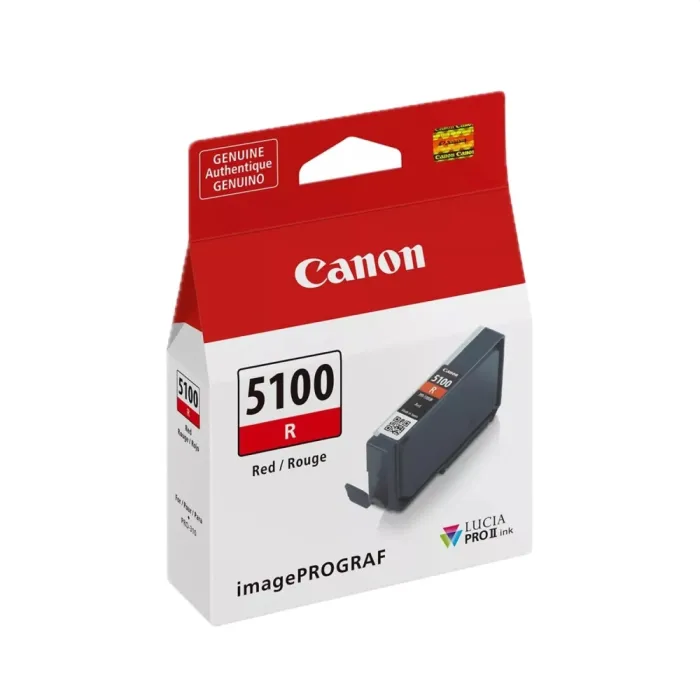 Мастилена касета CANON PFI-5100, Red, 14.4 ml, съвместима с Canon imagePROGRAF PRO-310