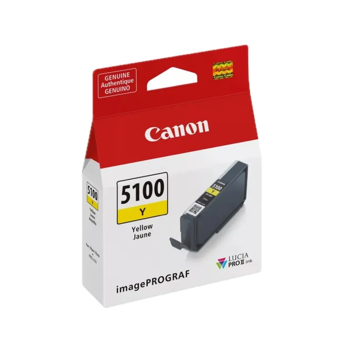 Мастилена касета CANON PFI-5100, жълт цвят, 14.4 ml, за Canon imagePROGRAF PRO-310