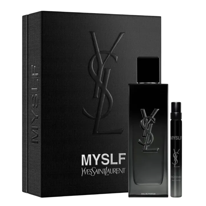 Подаръчен комплект Yves Saint Laurent MYSLF, парфюмна вода за мъже, презареждащ се, 100 ml + парфюмна вода за мъже, 10 ml