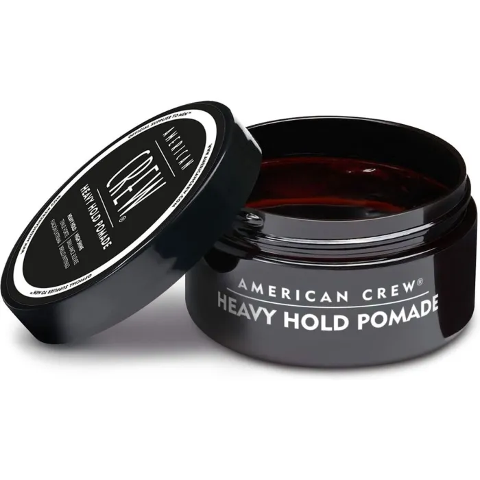 Помада за коса American Crew Heavy Hold Pomade 85 g – силна фиксация, висок блясък, лесно отмиване