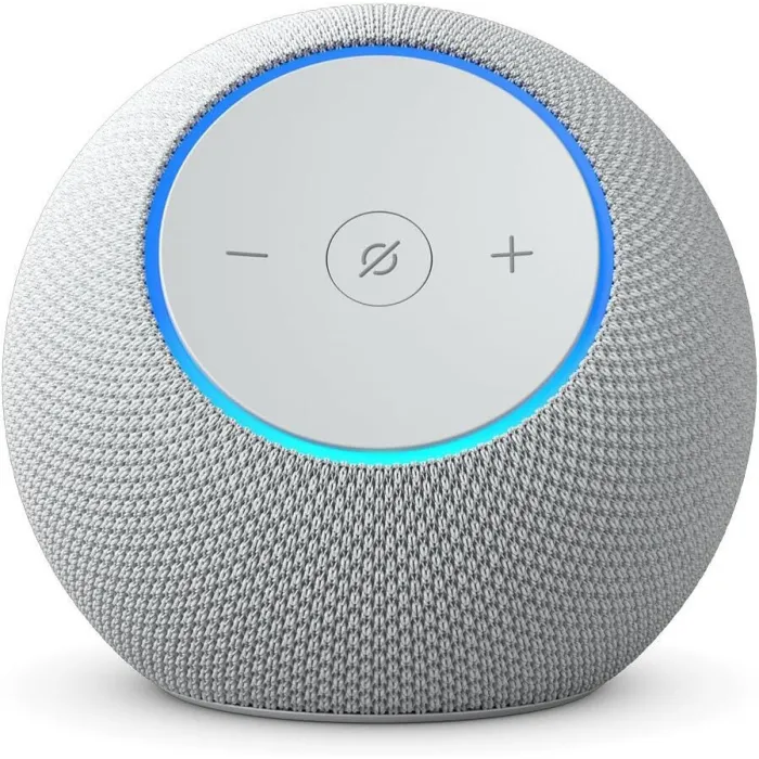 Смарт тонколона Amazon Echo Dot Max (2025), Wi-Fi 6E, Bluetooth 5.3, Zigbee, Matter и Thread, бяла