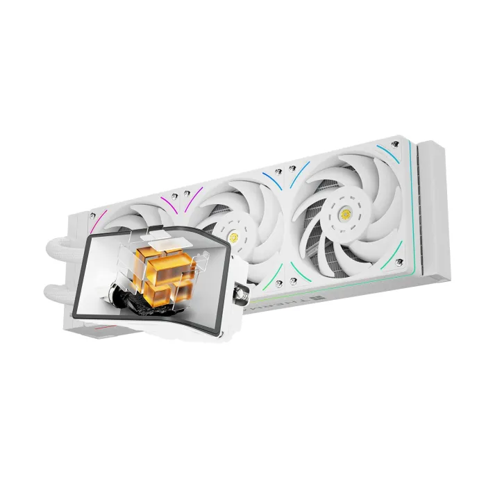 Thermalright Wonder Vision 360 UB ARGB White – 360mm AIO водно охлаждане за CPU, 6.67" дисплей 2400×1080, 6400 RPM
