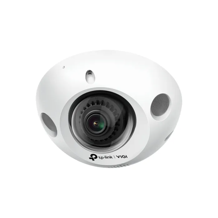 Куполна IP камера TP-LINK VIGI C230I Mini(2.8mm), 2304 x 1296 пиксела, фиксиран обектив 2,8 mm, IR до 30 m, PoE, двупосочно аудио, microSD до 256 GB