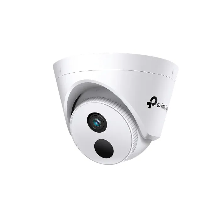 Туретна IP камера TP-Link VIGI C420I(2.8MM), 2MP 1920×1080, фиксиран обектив 2.8 mm, IR нощно виждане до 30 m, PoE, за вътрешен монтаж на таван