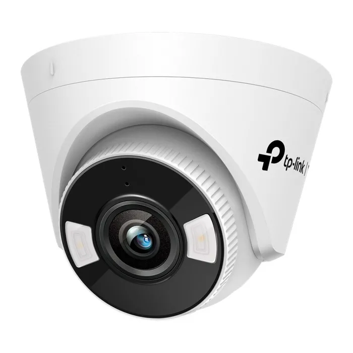 Турет IP камера TP-Link VIGI C450 (4mm), 2880 x 1620 пиксела, фиксиран обектив 4 mm, PoE, IR и бяло осветление до 30 m, двупосочно аудио, microSD