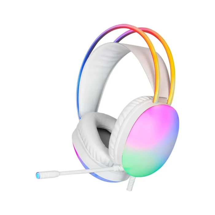Геймърски слушалки Xtrike ME GH-511 - 50mm, RGB, Бял цвят